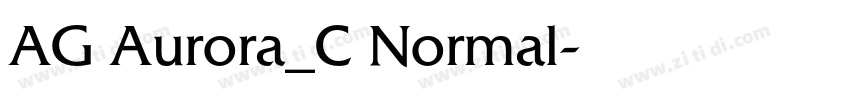 AG Aurora_C Normal字体转换